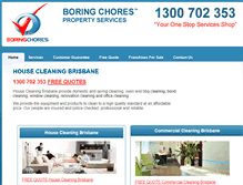Tablet Screenshot of boringchores.com.au
